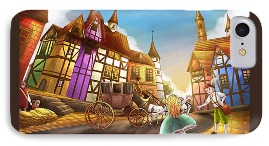 The Wurtherington Diary iPhone 7 Case featuring the painting The Bavarian Village by Reynold Jay