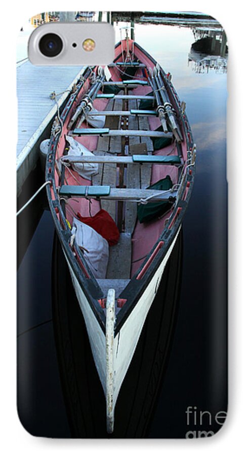 Boat iPhone 7 Case featuring the photograph The Cornish Gig 1 by Butch Lombardi