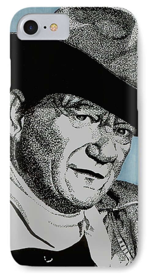 John Wayne iPhone 7 Case featuring the drawing The Duke by Cory Still