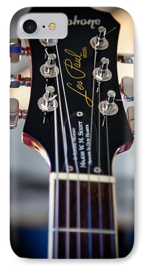 The Epiphone Les Paul Guitars iPhone 7 Case featuring the photograph The Epiphone Les Paul Guitar by David Patterson