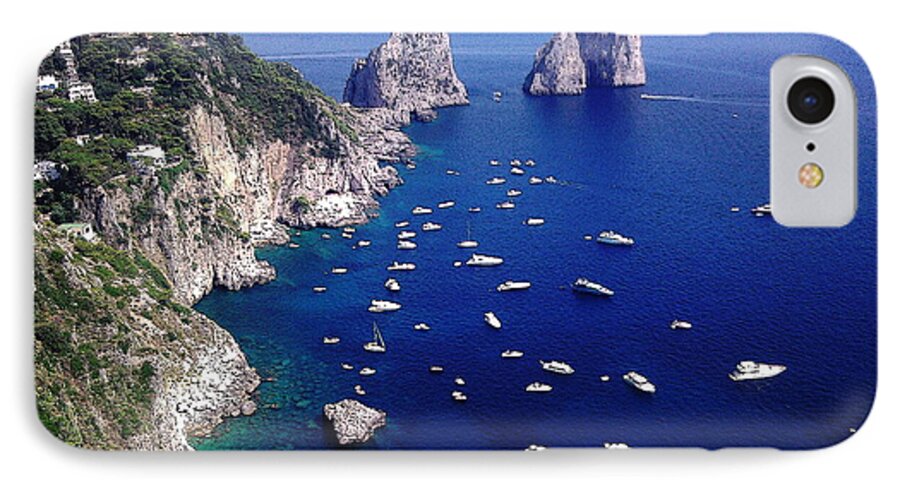 Ze Di iPhone 7 Case featuring the photograph The Faraglioni of Capri by Ze Di