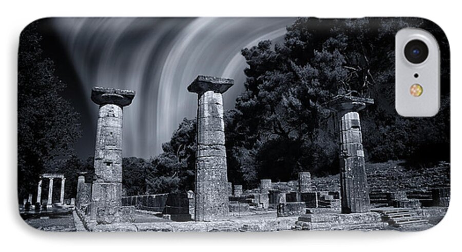 Hera iPhone 7 Case featuring the photograph The Heraion of Ancient Olympia by Micah Goff