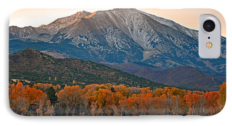 Eric Rundle iPhone 7 Case featuring the photograph The Impressive Mount Sopris  by Eric Rundle
