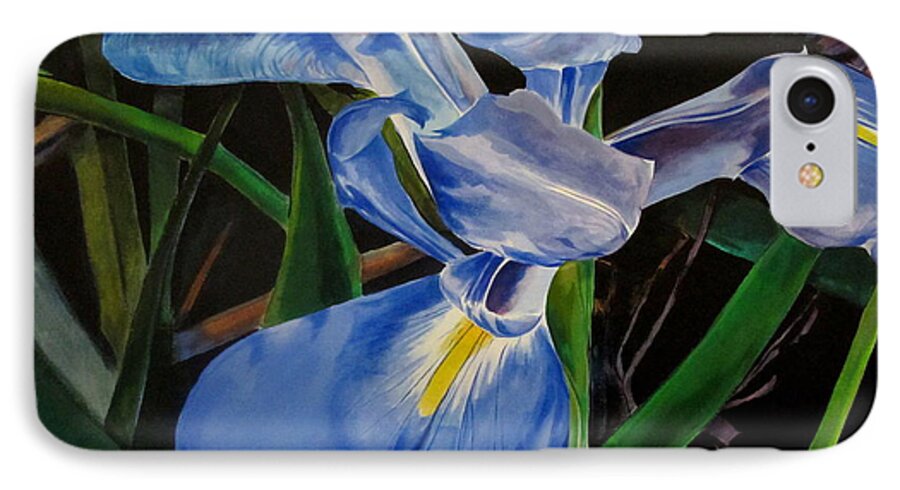 Iris iPhone 7 Case featuring the painting The Iris by John Duplantis