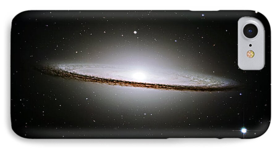 M104 iPhone 7 Case featuring the photograph The Majestic Sombrero Galaxy by Ricky Barnard