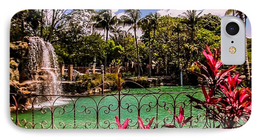 Venetian Pool iPhone 7 Case featuring the photograph The place to relax by Zina Stromberg