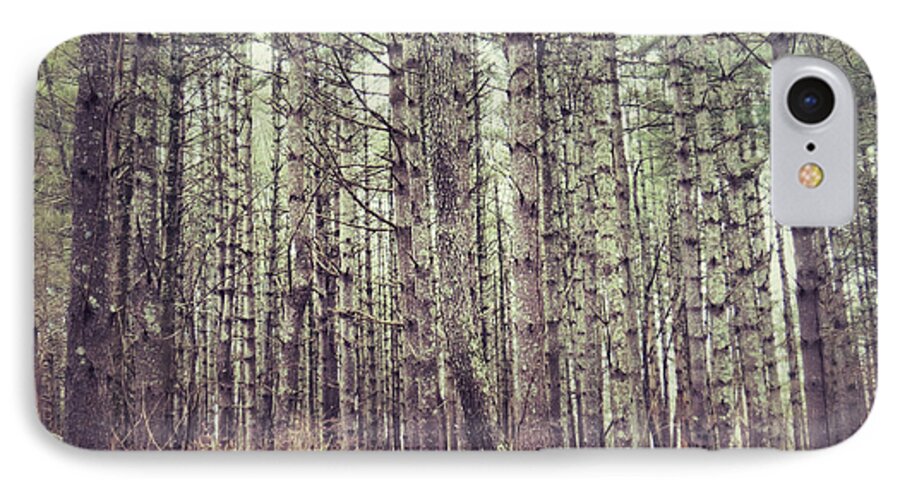 Trees iPhone 7 Case featuring the photograph The Preaching of the Pines by Kerri Farley