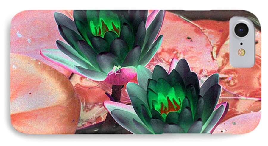 Water Lilies iPhone 7 Case featuring the photograph The Water Lilies Collection - PhotoPower 1120 by Pamela Critchlow