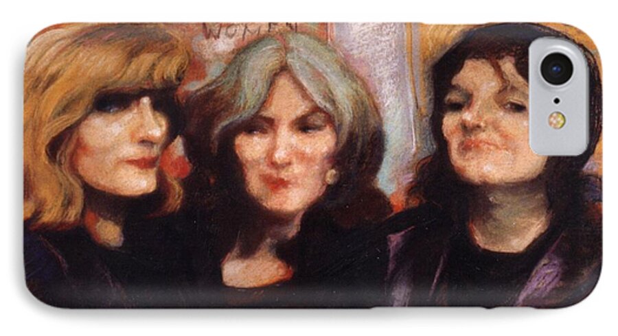 Women iPhone 7 Case featuring the painting The Women by Walter Casaravilla