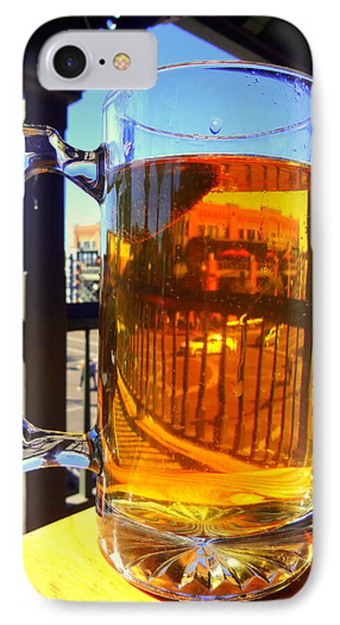 Beer iPhone 7 Case featuring the photograph There's a Car in my Beer.... by Donna Spadola