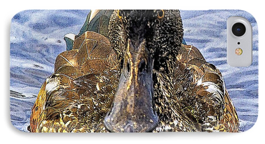 Duck iPhone 7 Case featuring the photograph This Bill Is Made For Shoveling Northern Shoveler by Constantine Gregory