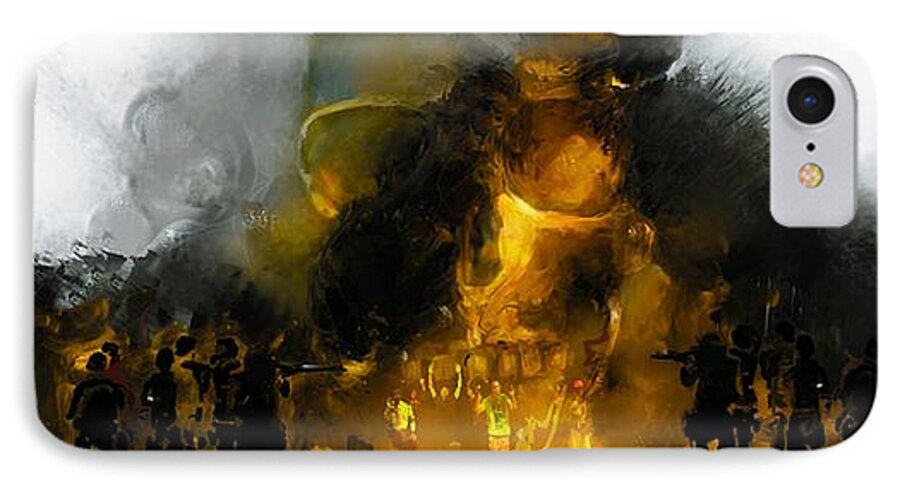 Ferguson iPhone 7 Case featuring the digital art Through the Fire by Howard Barry