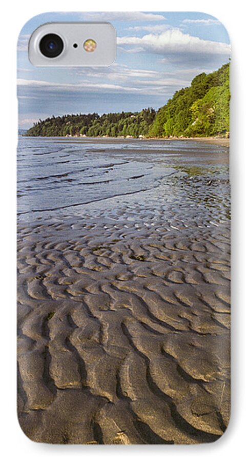 Beach iPhone 7 Case featuring the photograph Tidal Pattern in the Sand by Jeff Goulden