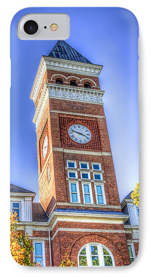 Clemson iPhone 7 Case featuring the photograph Tillman Clock Tower by Harry B Brown