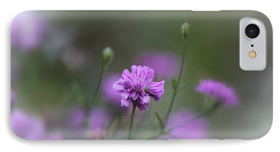 Flowers iPhone 7 Case featuring the photograph Tiny focus by Yumi Johnson