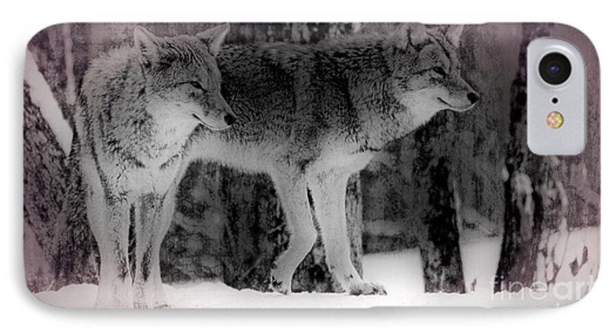 Coyote iPhone 7 Case featuring the photograph Tranquility by Bianca Nadeau