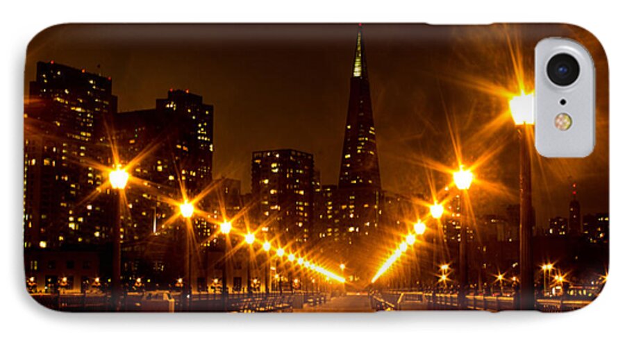 Transamerica Pyramid iPhone 7 Case featuring the photograph Transamerica Pyramid From Pier by Suzanne Luft