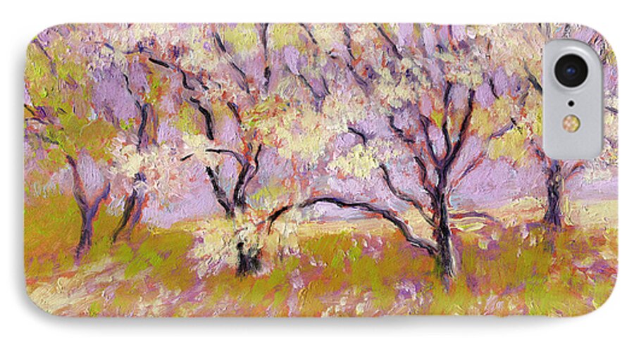 Landscape iPhone 7 Case featuring the painting Trees I by J Reifsnyder