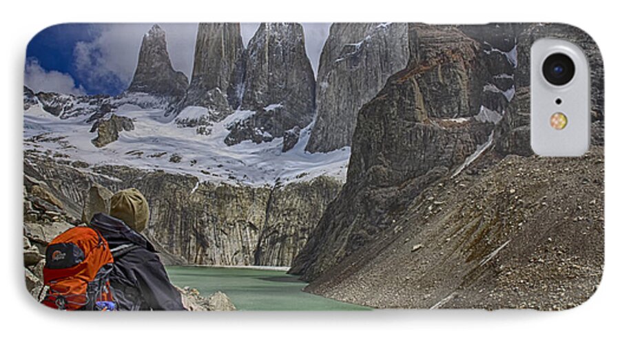  Chile iPhone 7 Case featuring the photograph Trek to Torres del Paine by Gary Hall