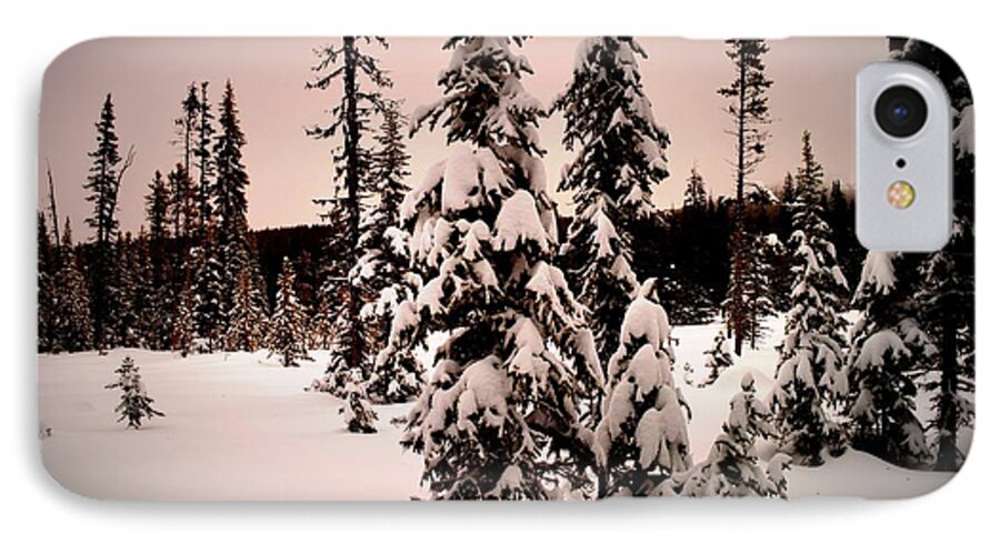 Apex Mountain iPhone 7 Case featuring the photograph TwilightWinter by Guy Hoffman