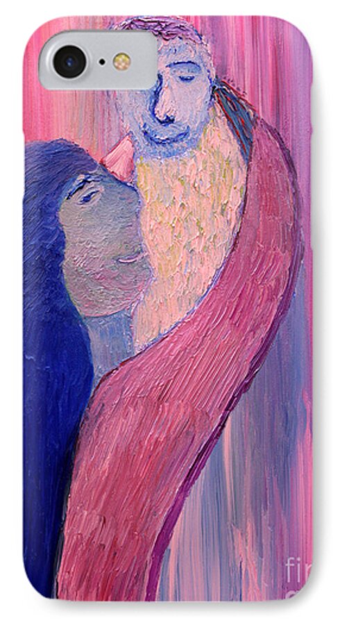 Unbreakable Bond iPhone 7 Case featuring the painting Unbreakable Bond by Vadim Levin