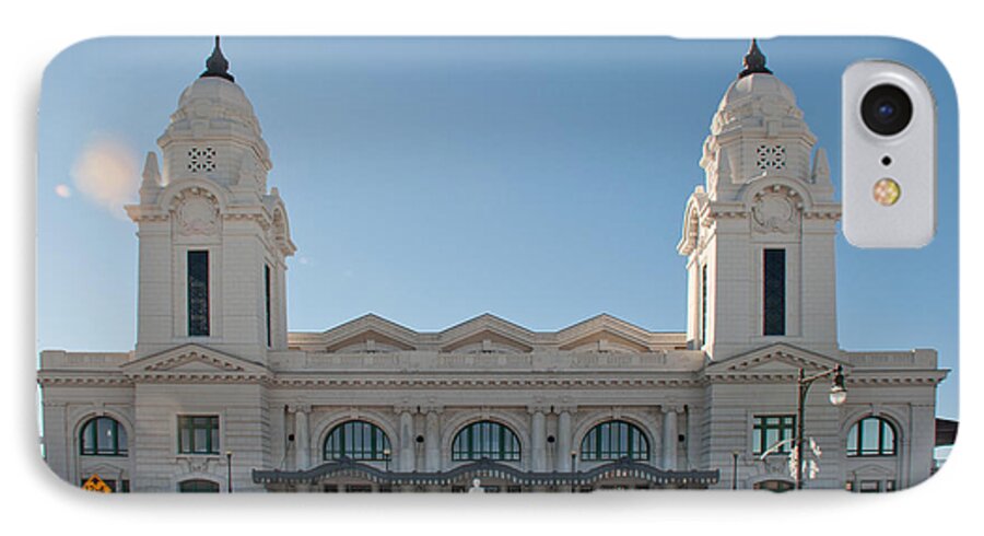 Massachusetts iPhone 7 Case featuring the photograph Union Station Worcester Massachusetts by John Black