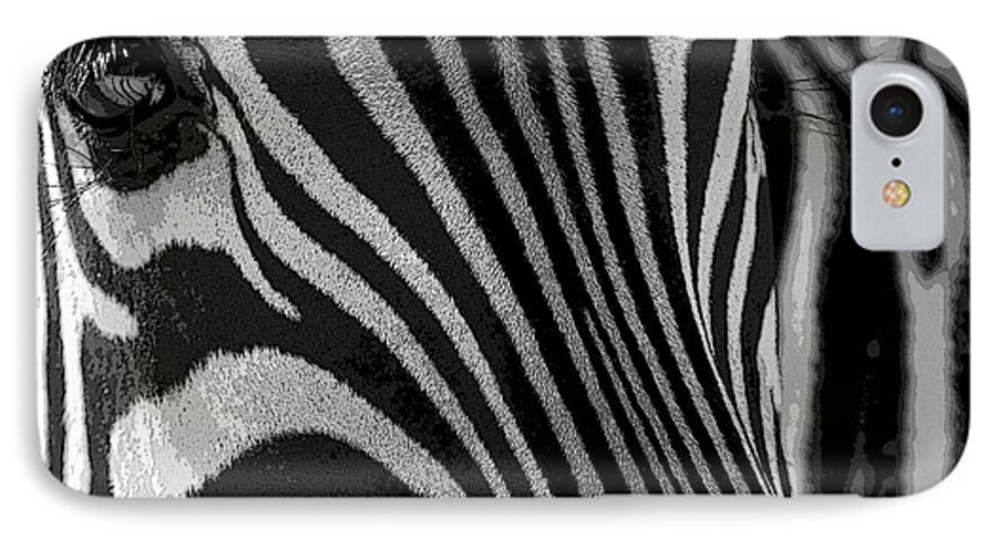 Zebra iPhone 7 Case featuring the photograph Untilted by Robert Meanor