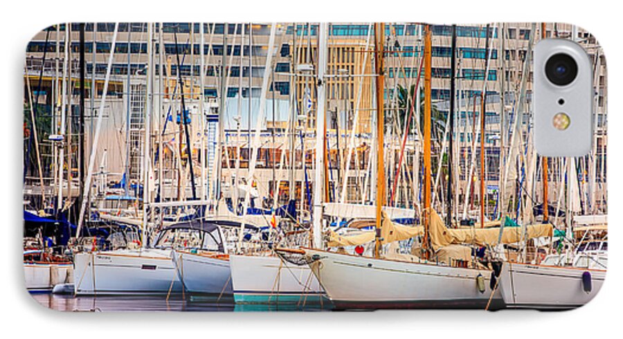Barcelona iPhone 7 Case featuring the photograph Barcelona Port by Pati Photography