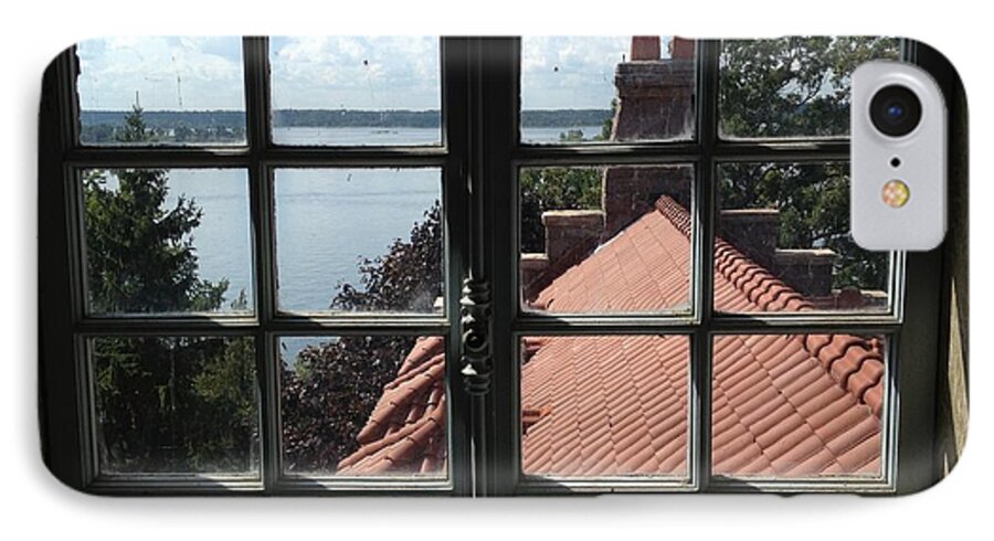 1000 Islands iPhone 7 Case featuring the photograph View From the Castle Window by Alan Lakin