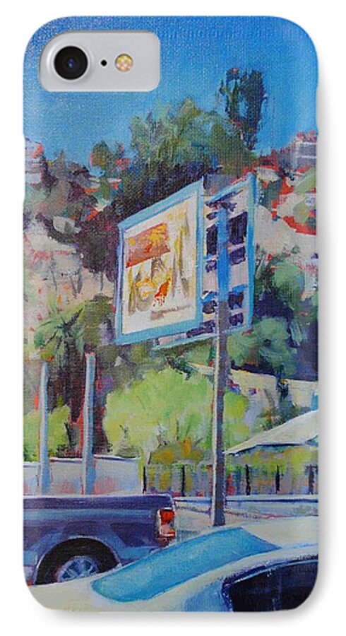 Highland Park iPhone 7 Case featuring the painting View Out of Avenue 50 Studio by Richard Willson