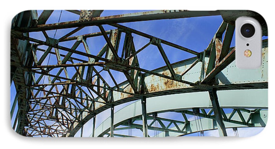 Bridge iPhone 7 Case featuring the photograph View through the bridge by Lois Lepisto