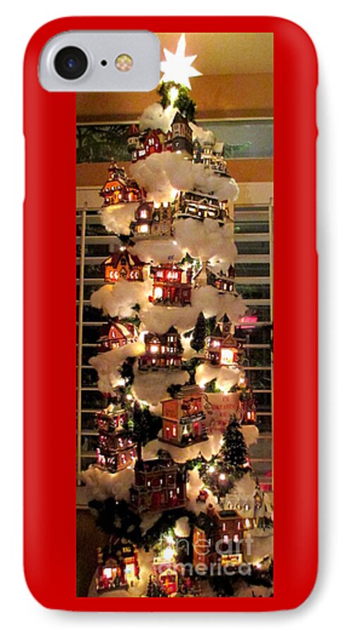 Christmas iPhone 7 Case featuring the photograph Village Christmas Tree by Randall Weidner