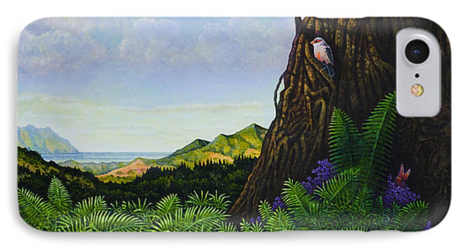Paradise Hawaii iPhone 7 Case featuring the painting Visions of Paradise V by Michael Frank