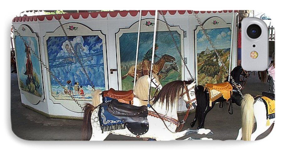 merry Go Round iPhone 7 Case featuring the photograph Watch Hill Merry Go Round by Barbara McDevitt