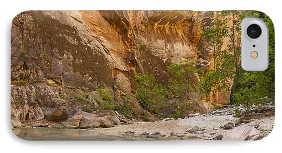 Zion iPhone 7 Case featuring the photograph Water in the Narrows by Bryan Keil