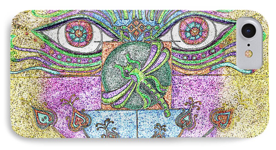 Eyes iPhone 7 Case featuring the digital art What A Change of Pace by Teri Schuster