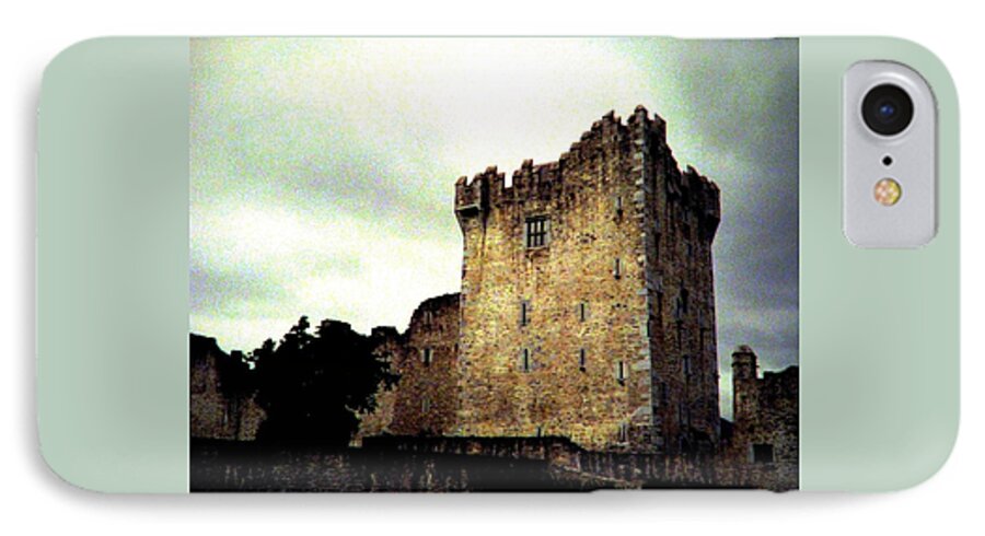 Irish Castle iPhone 7 Case featuring the photograph Whispers and Footsteps by Angela Davies