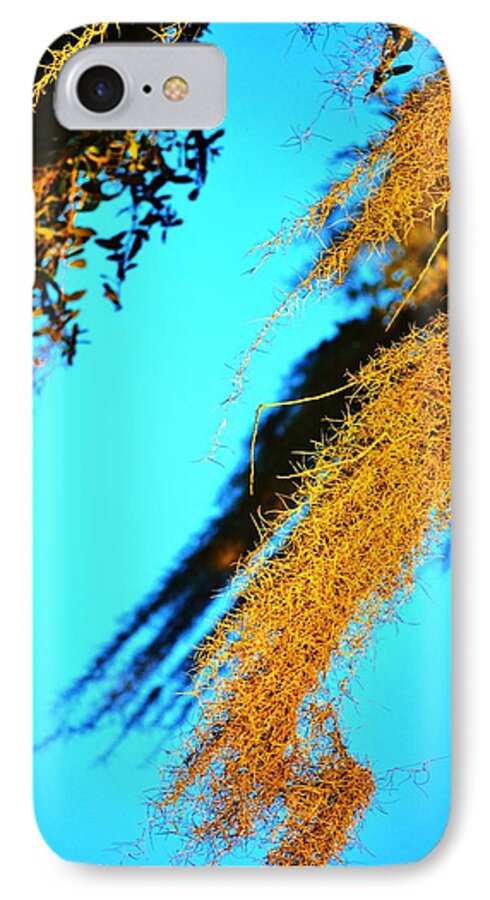 Nature iPhone 7 Case featuring the digital art Windy Moss by Tamara Michael