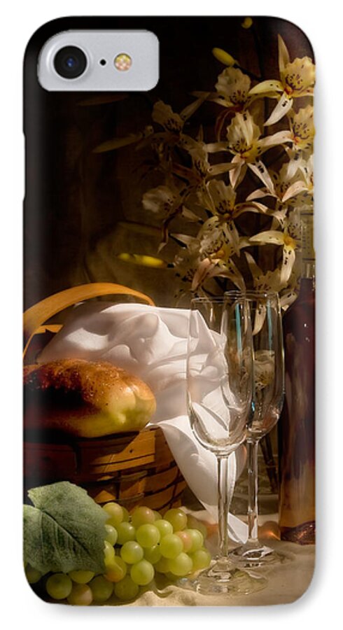 Wine iPhone 7 Case featuring the photograph Wine and Romance by Tom Mc Nemar