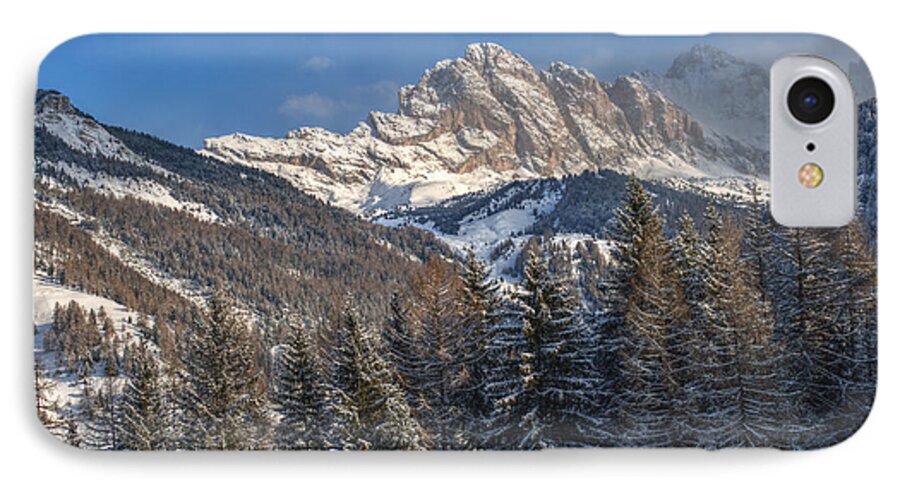 Winter iPhone 7 Case featuring the photograph Winter Dolomites by Martin Capek