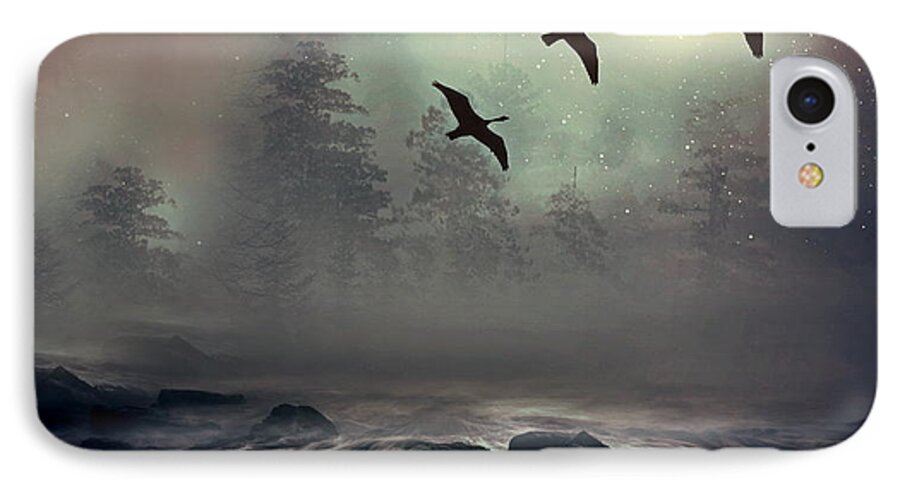 Geese iPhone 7 Case featuring the photograph Winter Golden Hour by Andrea Kollo