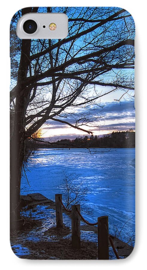 Nashua iPhone 7 Case featuring the photograph Winter in New Hampshire by Joann Vitali