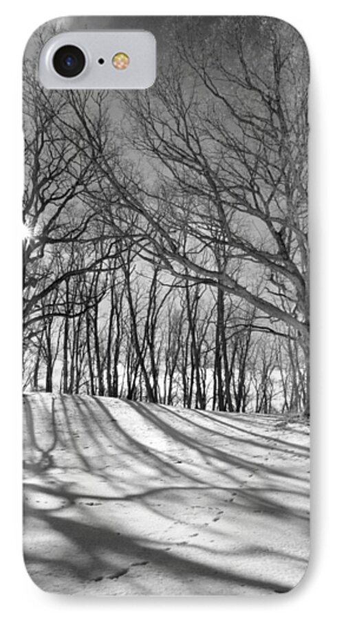 Winter Shadows iPhone 7 Case featuring the photograph Winter Shadows by Jamieson Brown