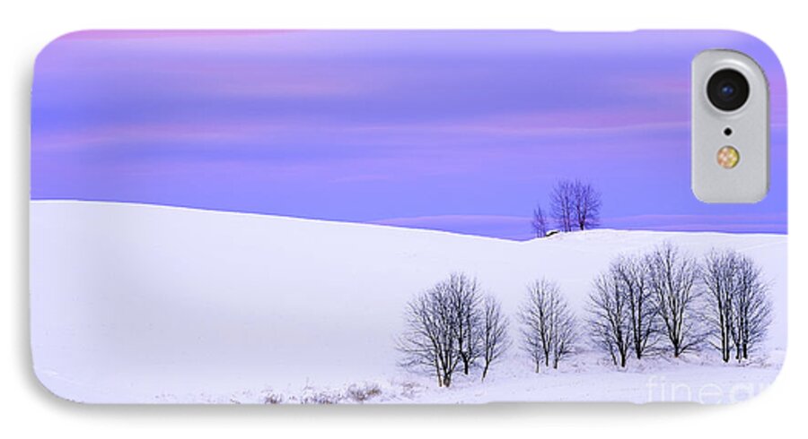Winter iPhone 7 Case featuring the photograph Winter Twilight Landscape by Alan L Graham