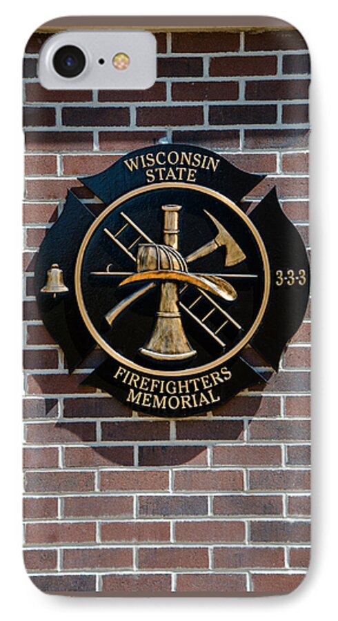 Firefighters iPhone 7 Case featuring the photograph Wisconsin State Firefighters Memorial Park 5 by Susan McMenamin