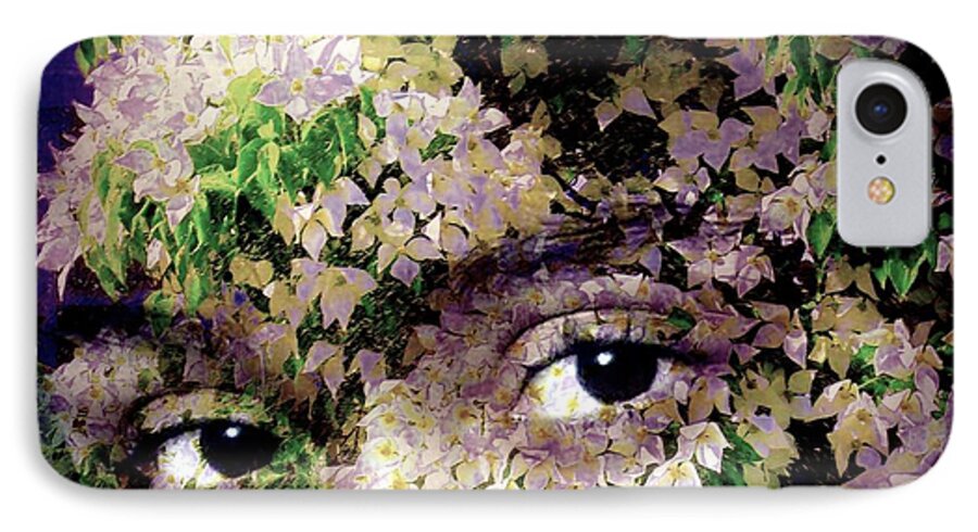 Eyes iPhone 7 Case featuring the photograph With Dogwood by Jodie Marie Anne Richardson Traugott     aka jm-ART