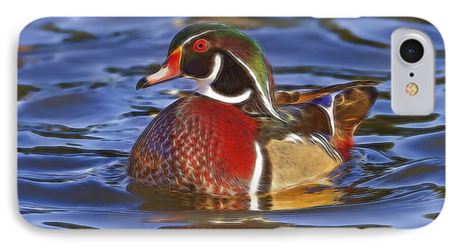 Animal iPhone 7 Case featuring the photograph Wood Duck by Brian Cross