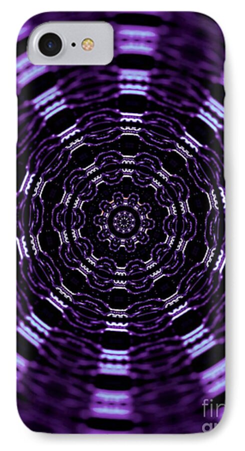 Abstract iPhone 7 Case featuring the photograph Wormhole by Robyn King