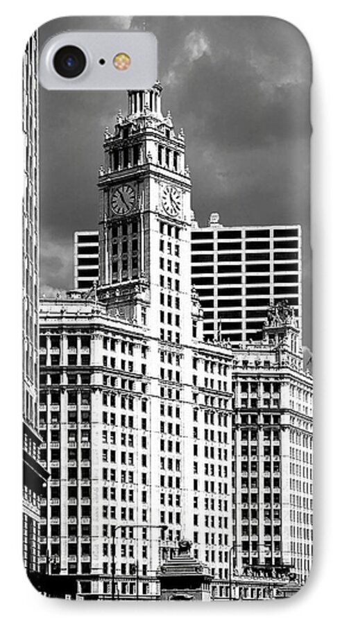 Skyscrapers iPhone 7 Case featuring the photograph Wrigley Building Chicago Illinois by Alexandra Till