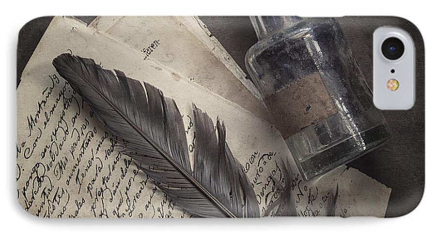 Feather iPhone 7 Case featuring the photograph Yesteryear by Amy Weiss